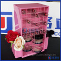 Destaque Prodcuts Pink Color Acrylic Spinning Lipstick Tower